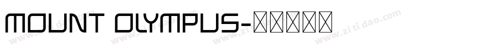 Mount Olympus字体转换